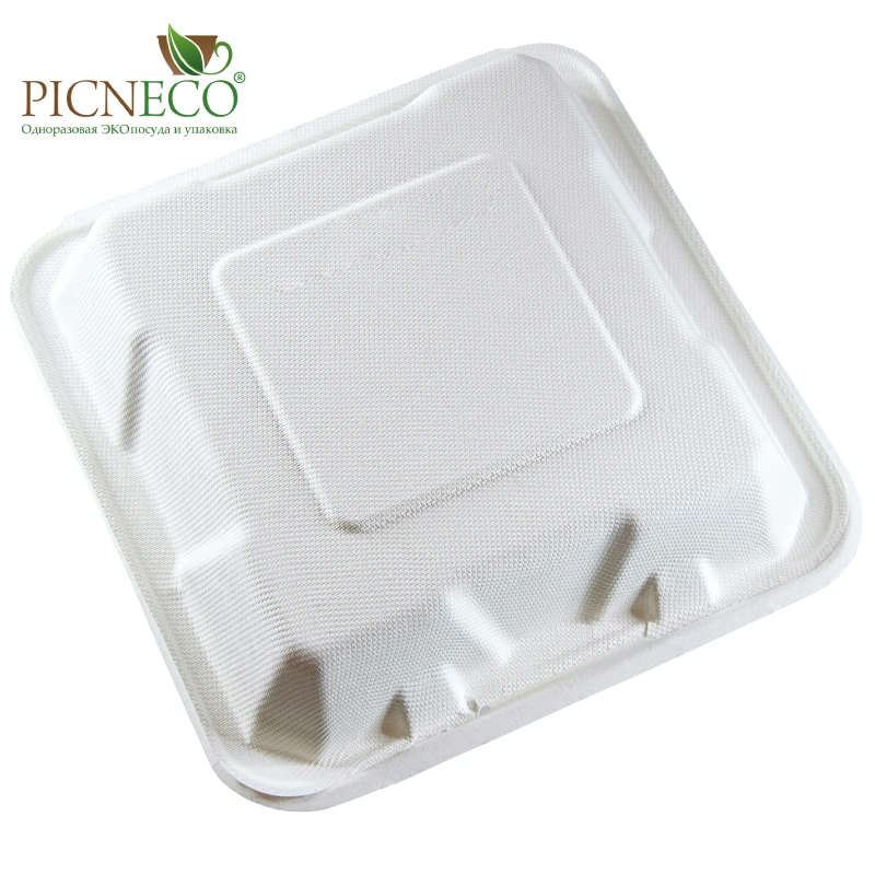 товар Ланч бокс из целлюлозы, 232х228х85, белый LB104